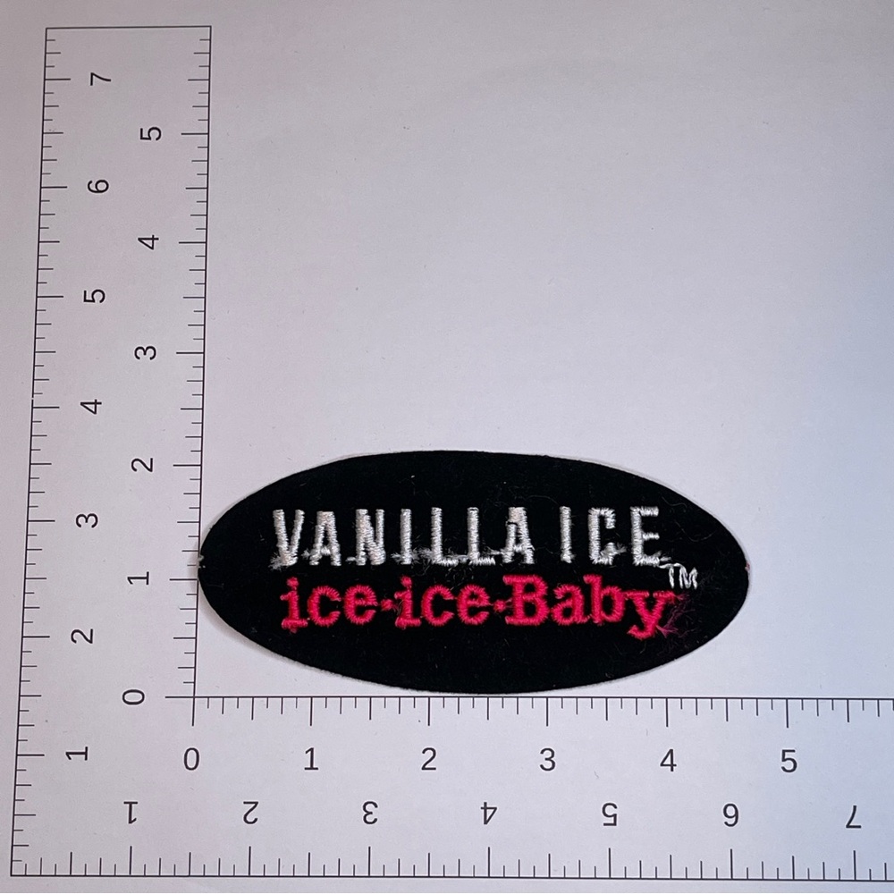 Vanilla Ice Patch in Black and Pink